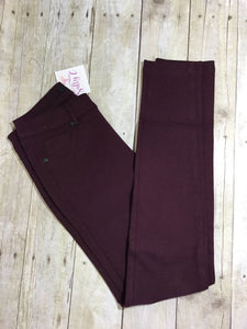 Plum-Long Skinny Pants