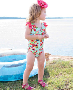 Flowered One Piece