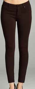 Plum-Long Skinny Pants
