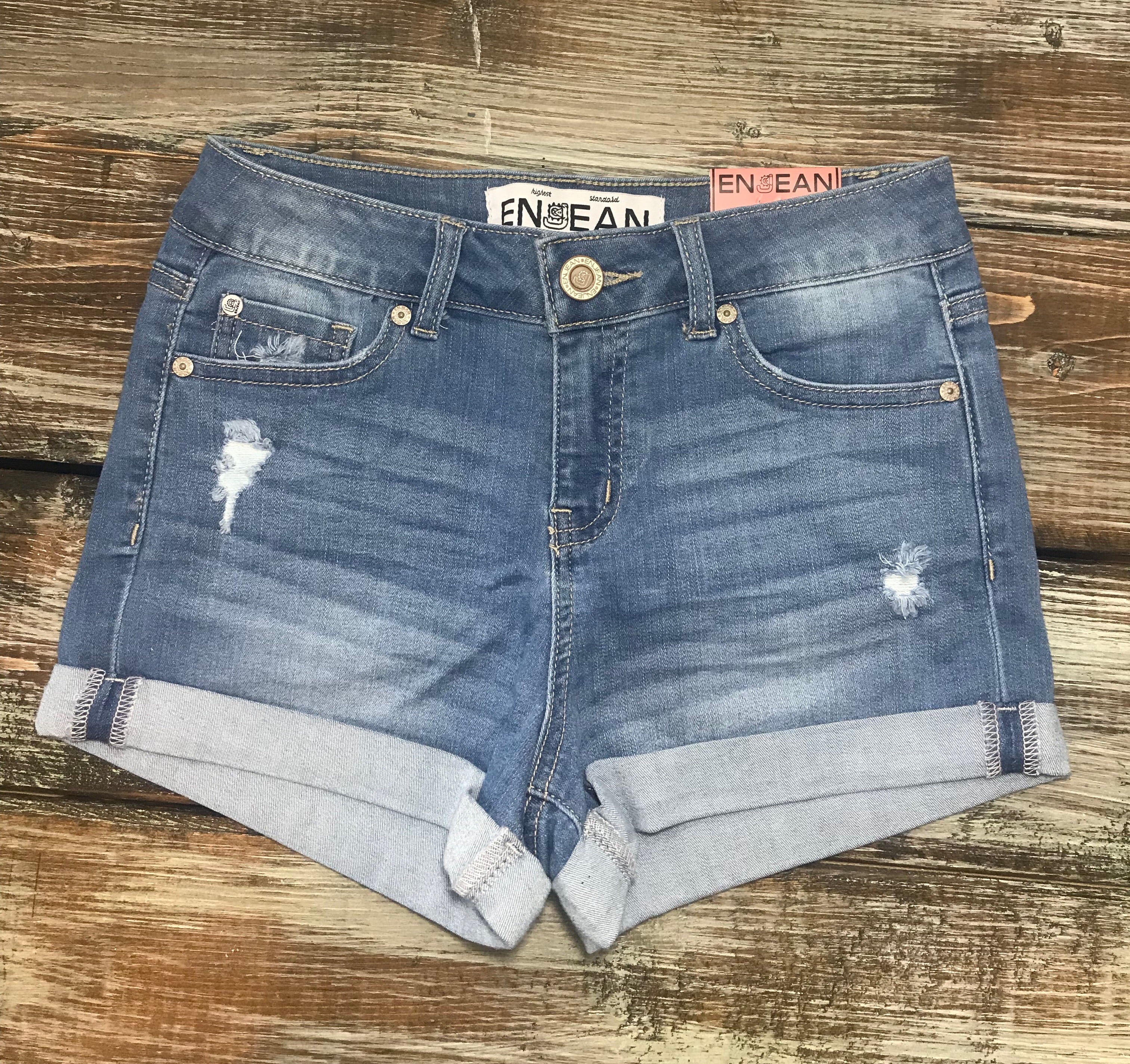 High Waist Denim Shorts