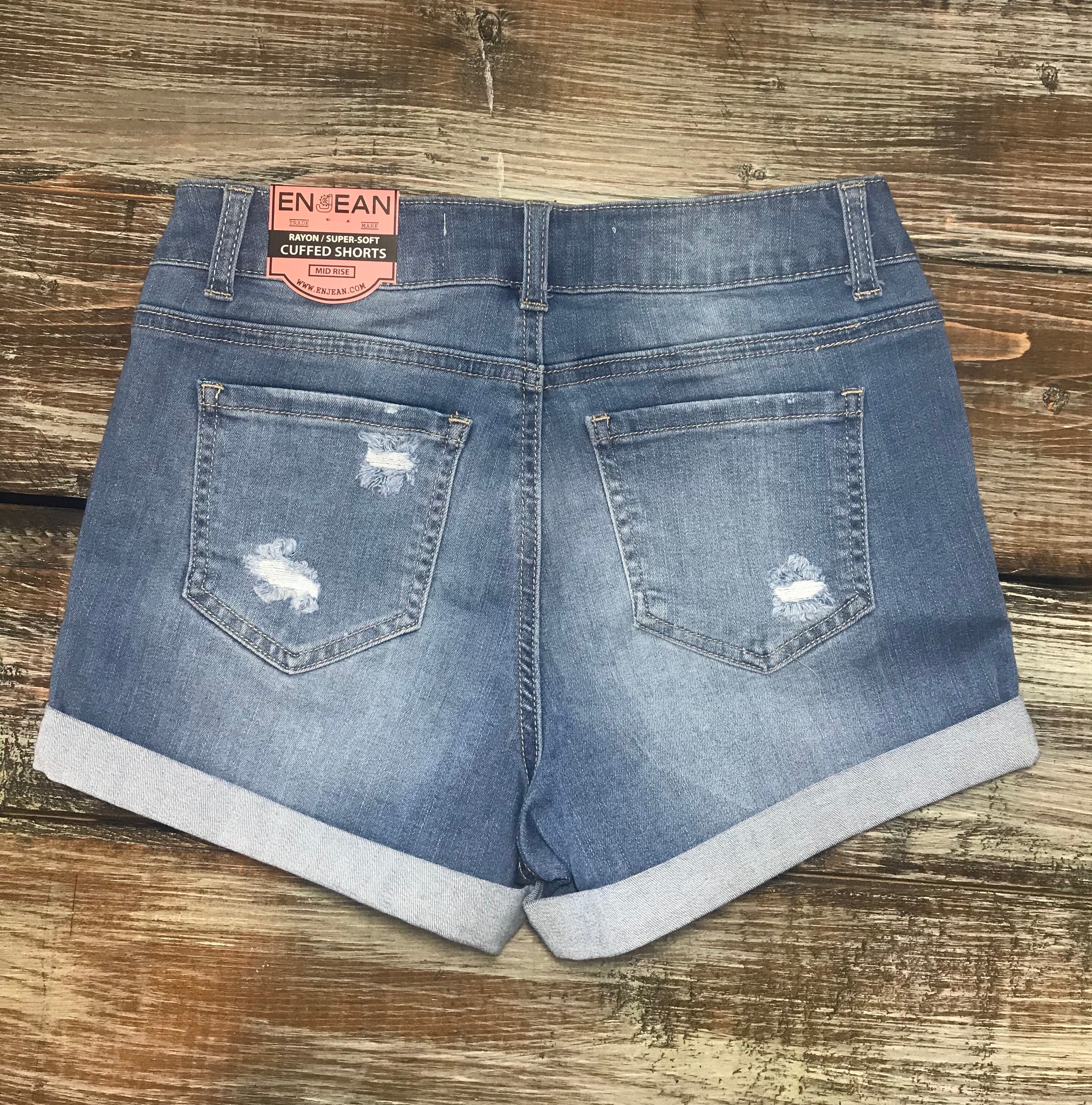 High Waist Denim Shorts