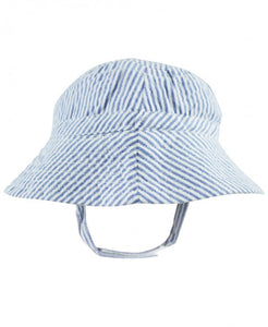 Seersucker Sun Hat